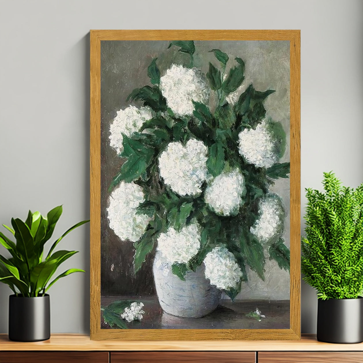 12x18 Neutral Abstract Framed Wall Art – Minimalist Line Art for Office or Studio | vexyla#M3127