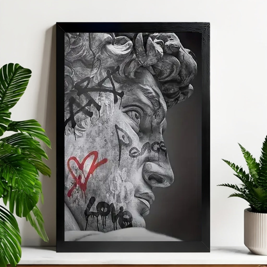 12x18 Neutral Abstract Framed Wall Art – Minimalist Line Art for Office or Studio | vexyla#M3134