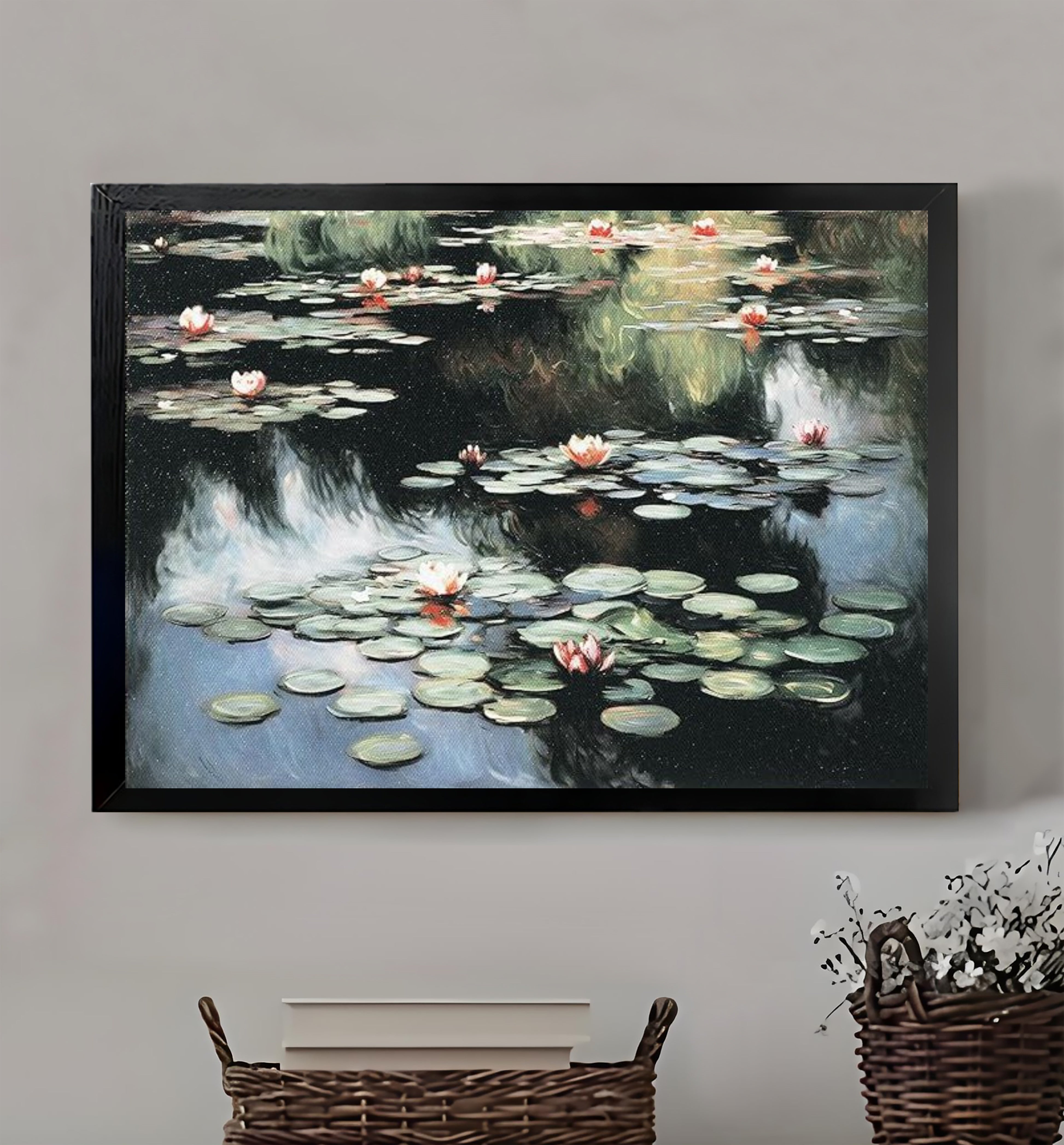 12x18 Neutral Abstract Framed Wall Art – Minimalist Line Art for Office or Studio | vexyla #M3137