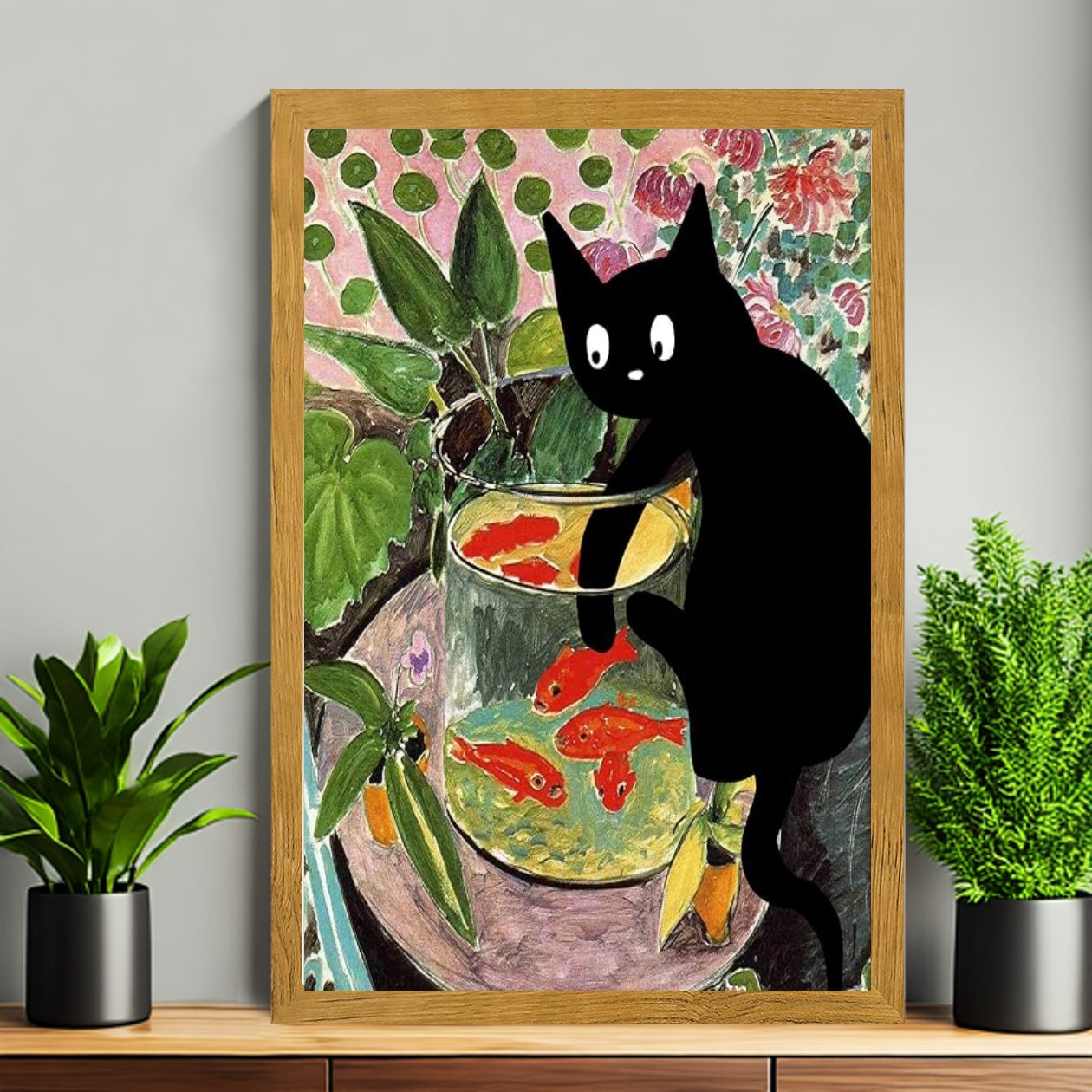 12x18 Neutral Abstract Framed Wall Art – Minimalist Line Art for Office or Studio | vexyla#M3155