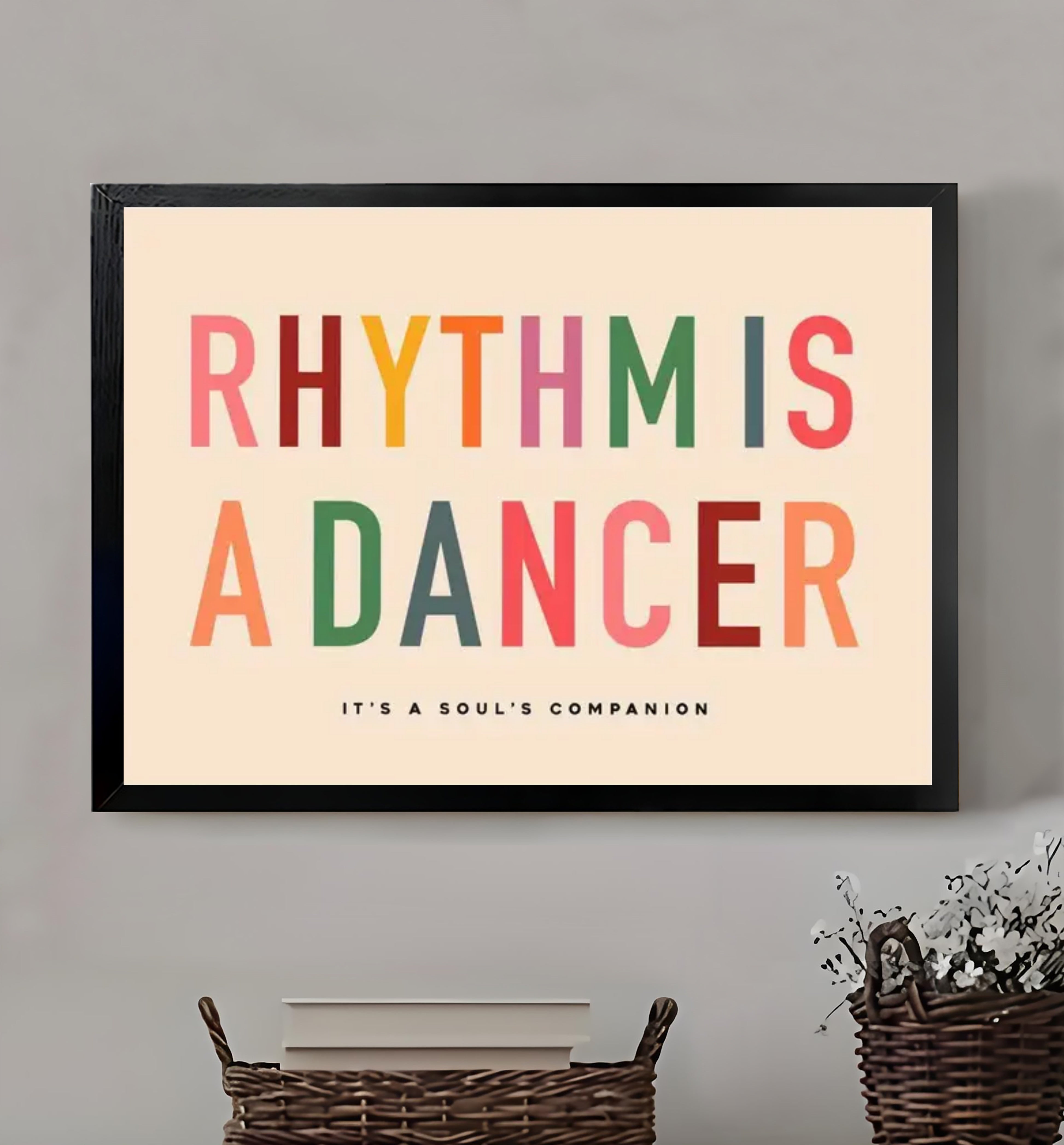 12x18 Neutral Abstract Framed Wall Art – Minimalist Line Art for Office or Studio | vexyla #M3158