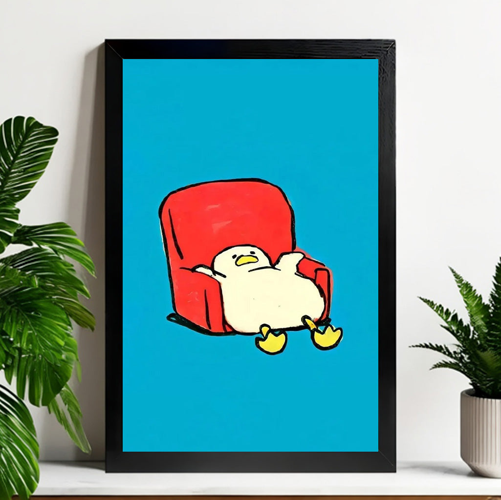 Neutral Abstract Framed Wall Art – Minimalist Line Art for Office or Studio | vexyla#M3303