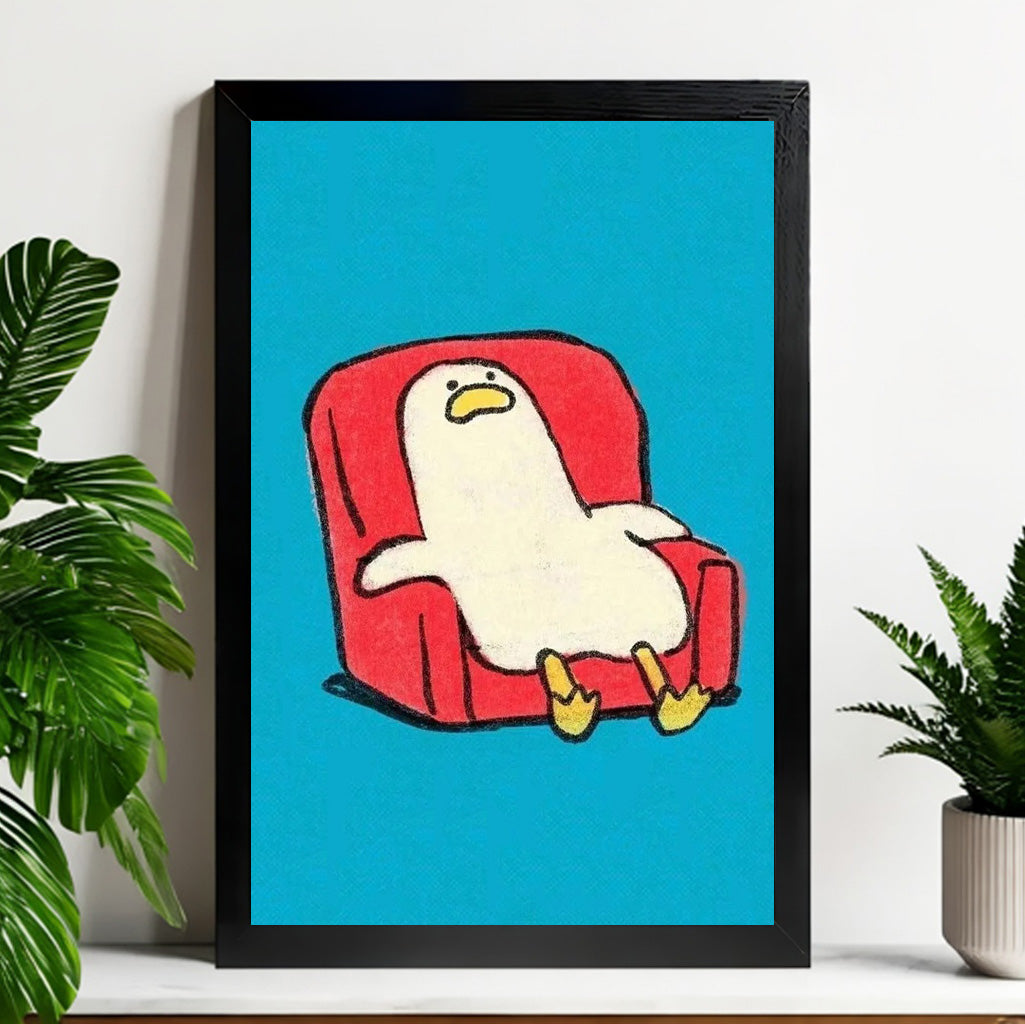 Neutral Abstract Framed Wall Art – Minimalist Line Art for Office or Studio | vexyla#M3304