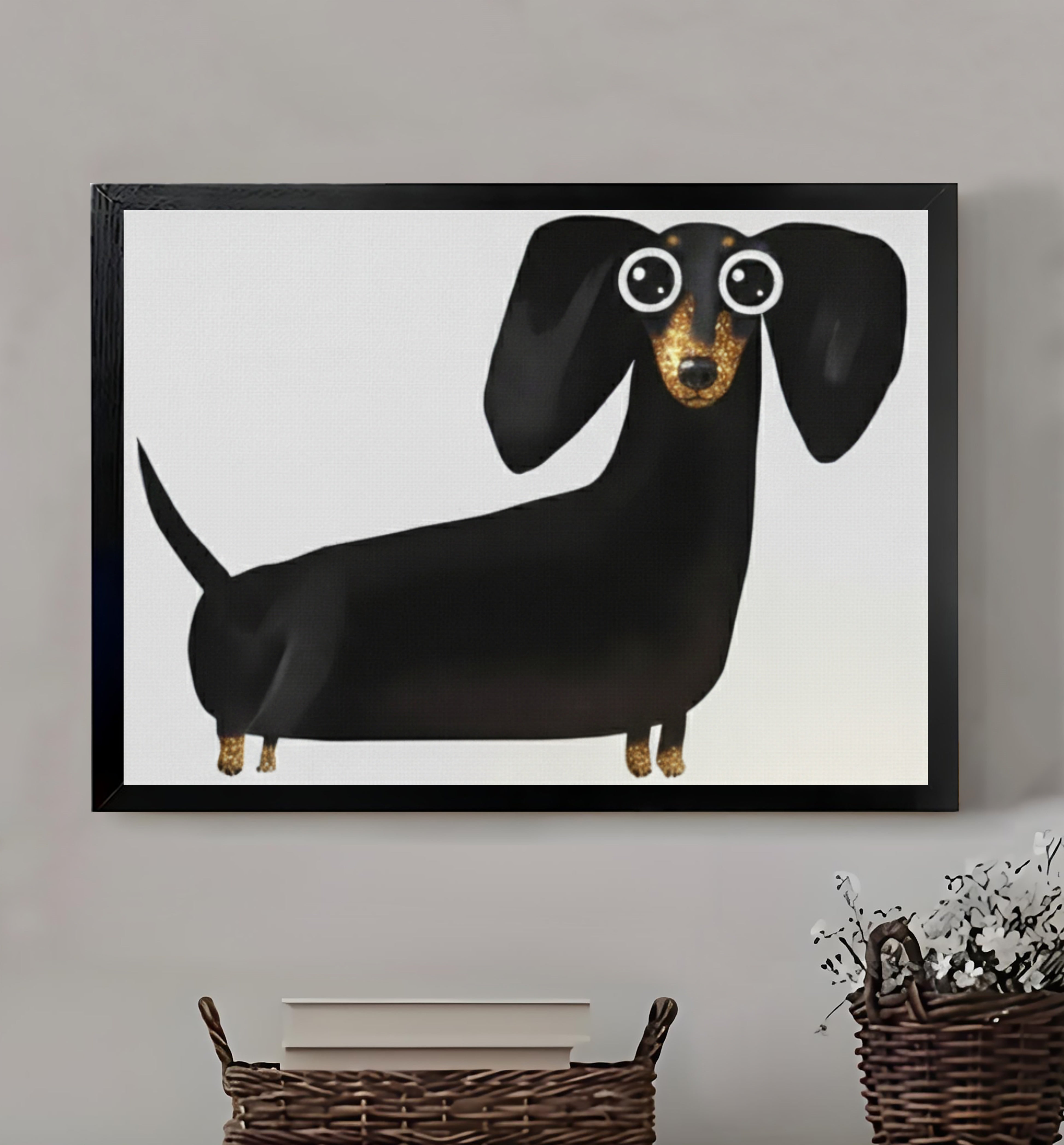 Neutral Abstract Framed Wall Art – Minimalist Line Art for Office or Studio | vexyla #M3309